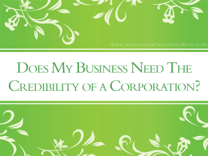 small business corporation for credibility