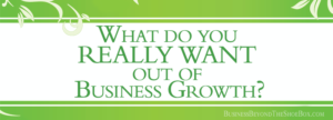 Read more about the article What do you REALLY WANT out of Business Growth?