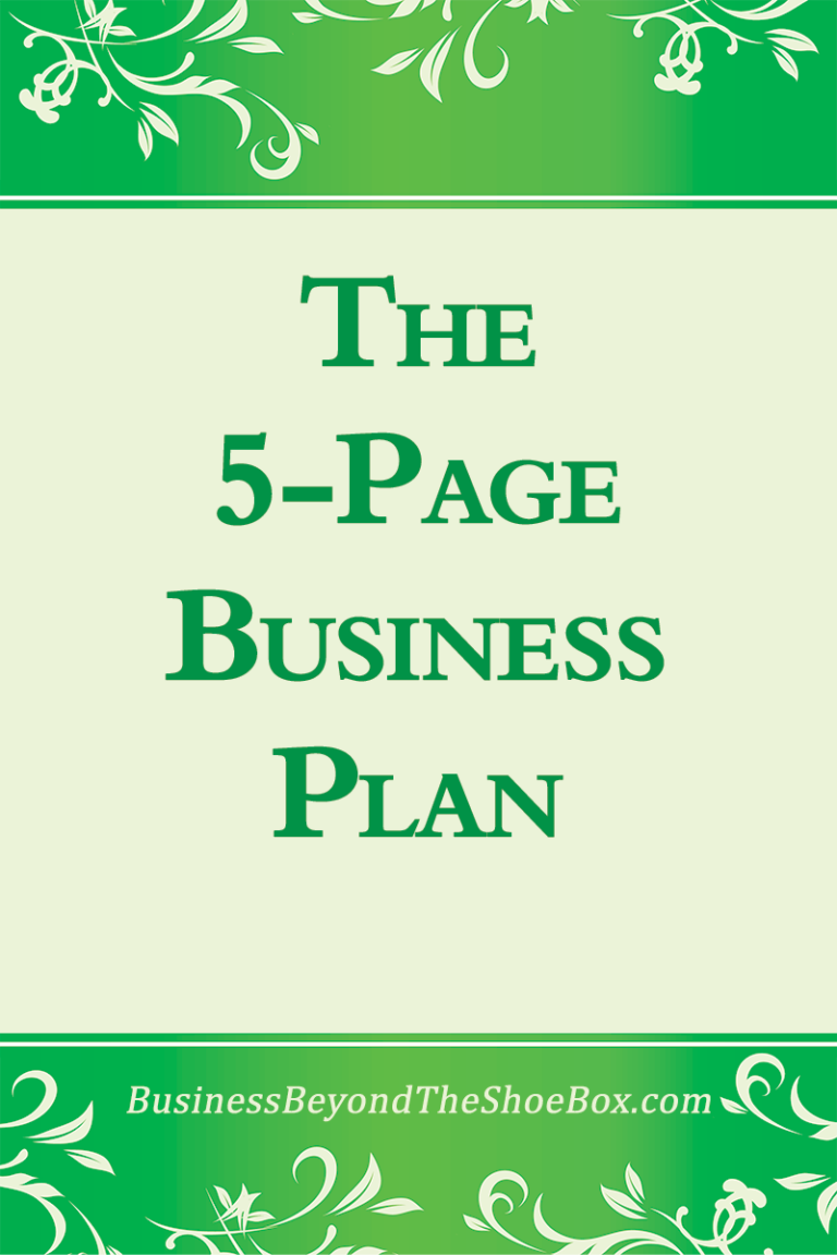 what is a 5 point business plan