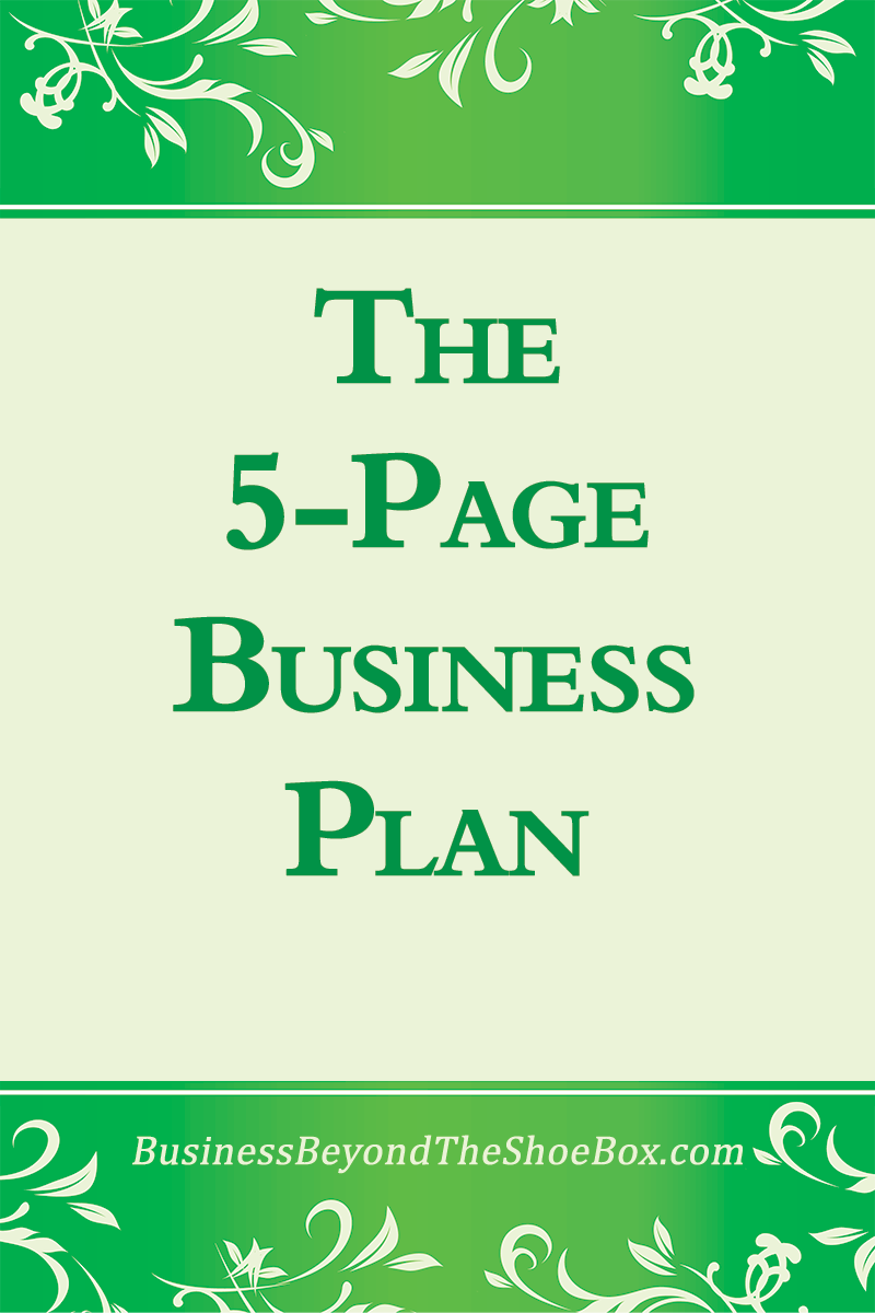 5 page business plan template